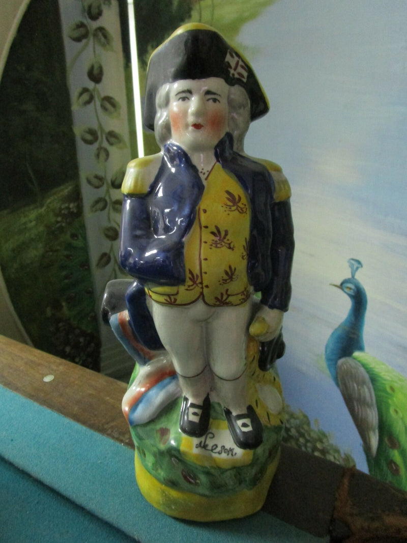 ANTIQUE STAFFORDSHIRE CHARACTER JUG PITCHER ADMIRAL PITCHER ^^