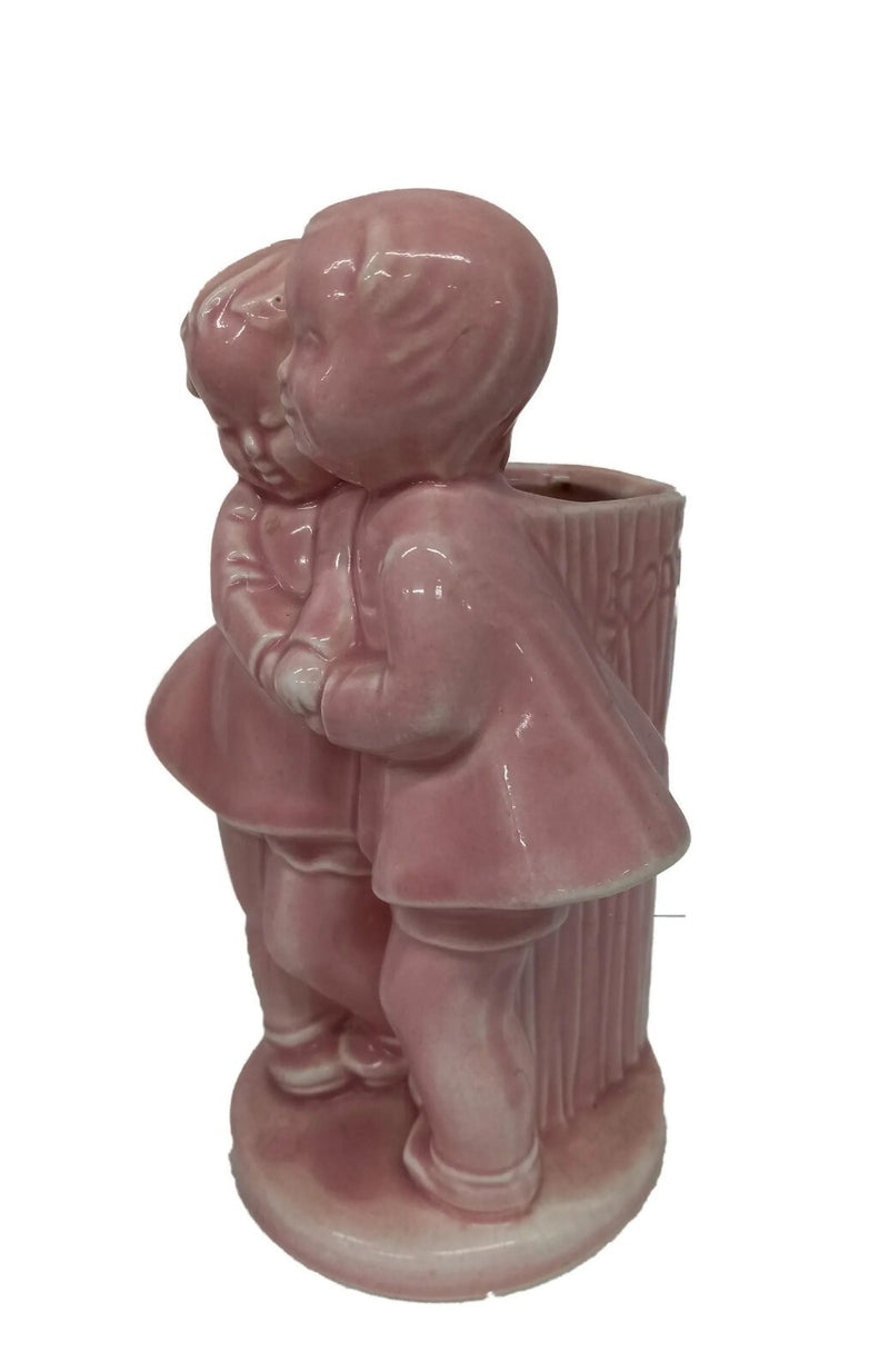 Vintage Shawnee Boy & Girl Sweethearts/ MAD CHILDREN Pink Planter/Vase PICK1 ^^^