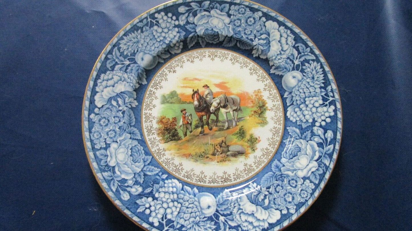 W.R. MIDWINTER ANTIQUE BURSLEM ENGLAND PLATE 8 1/4"