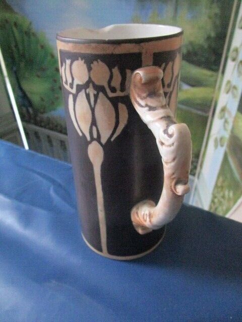 ANTIQUE Belleek Willets Hand-Painted Pitchers Tankard by Willets N. JERSEY PICK1