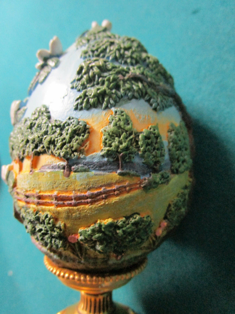 Franklin Mint Egg Carved Scarlett Of Tara 5"
