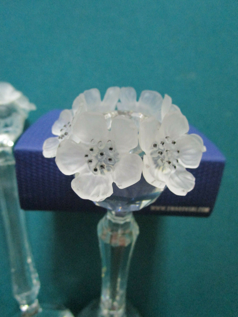 SWAROVSKI MAX SCHRECK FROSTED ANEMONES VASE BELLS TRINKET BOX CANDLEHOLDER PICK
