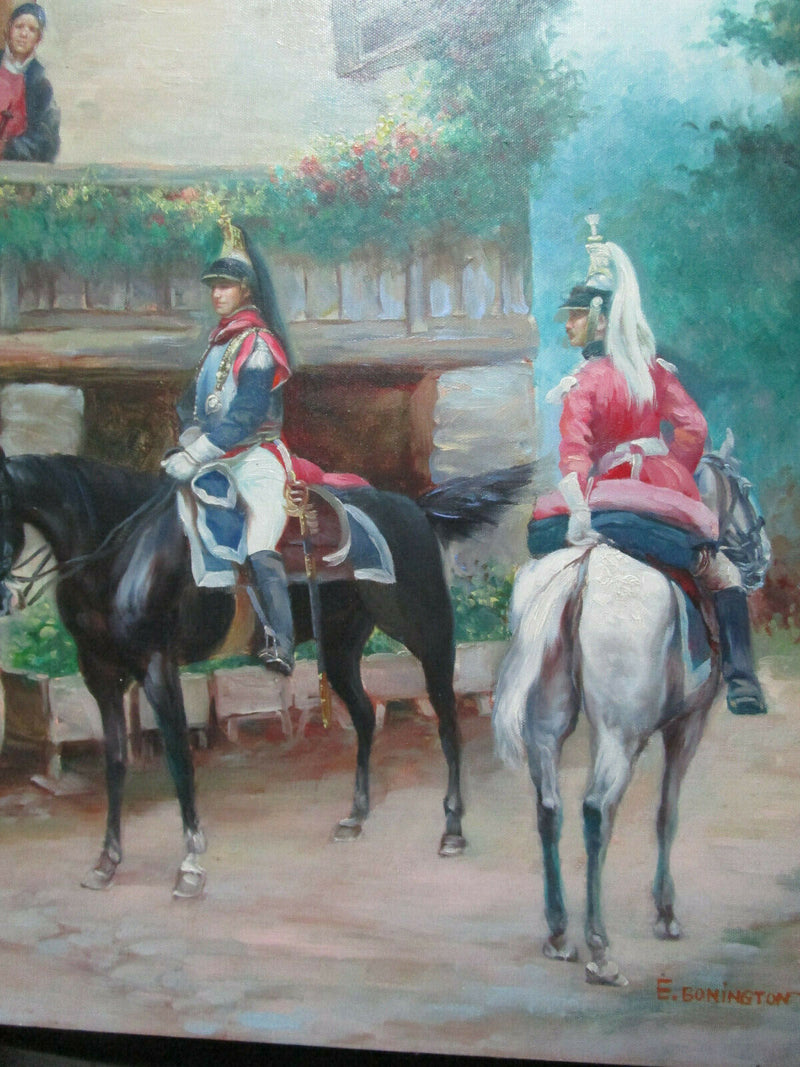 OIL PAINTING BY E. BONINGTON IMPRESSIONIST STYLE ON CANVAS