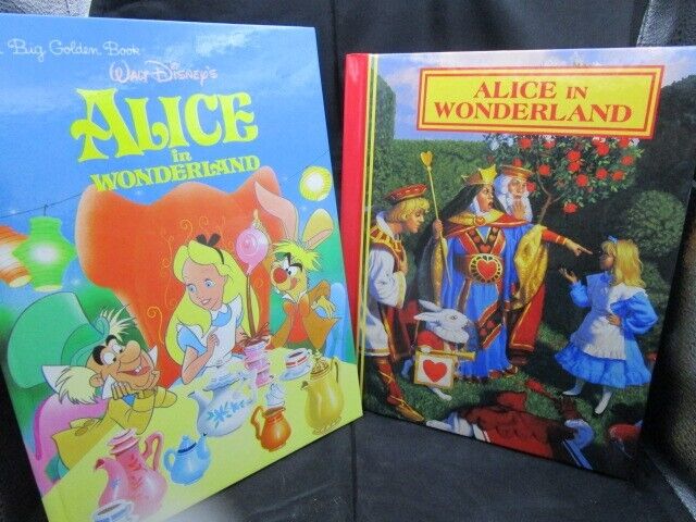 ALICE IN WONDERLAND 2 BOOKS NEW