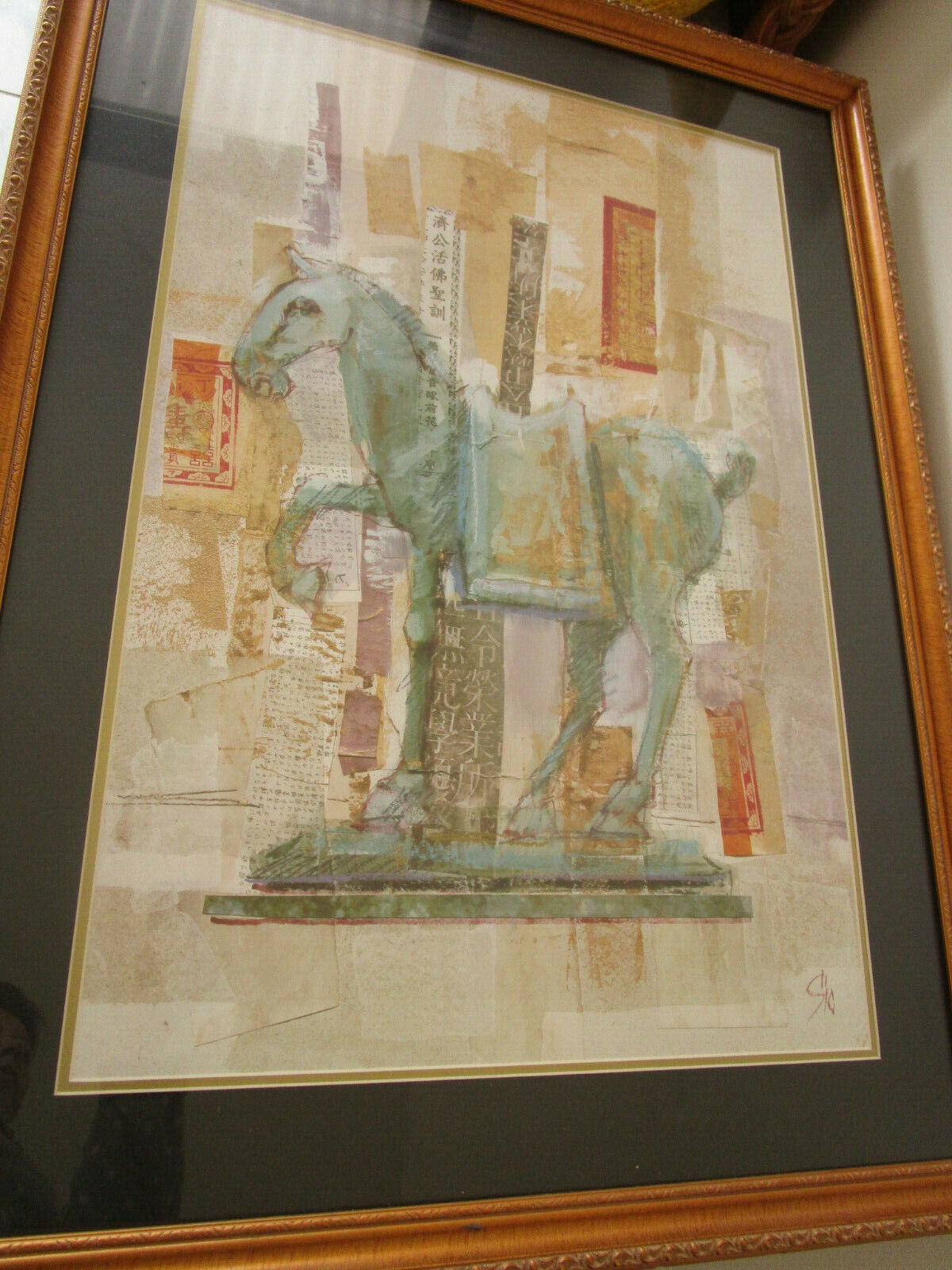 Horse Tang I - Ii -By Jerry Sic Mix Media Chinese Calligraphy Lithograph- Pick1