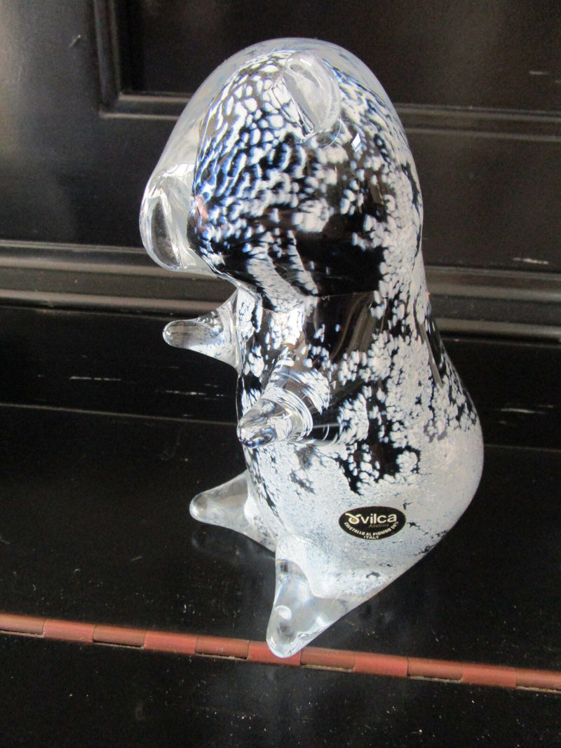 Cristallo Al Piombo 24% Italy  CRYSTAL SCULPTURE KOALA BEAR 7" [^]