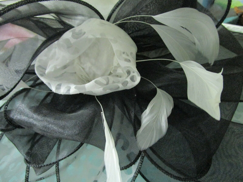 ALPHA GODFATHER FAUX FUR -hat - JUNE'S YOUNG WIDE BRIM TOP FLOWER PICK1