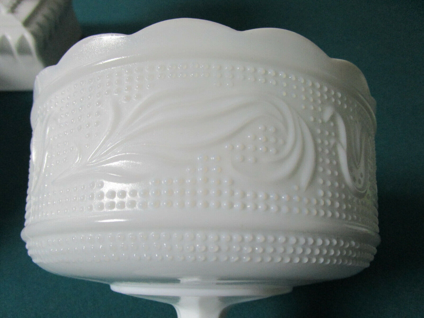 VINTAGE MILK GLASS WEDDING BOWL BANANA  COMPOTE BRODY WESTMORELAND - PICK ONE 1-