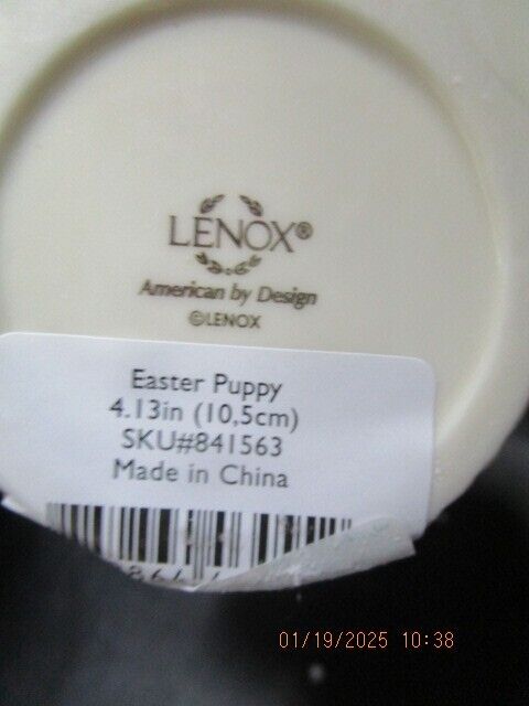 LENOX EASTER PUPPY NEW IN BOX 5" ^^