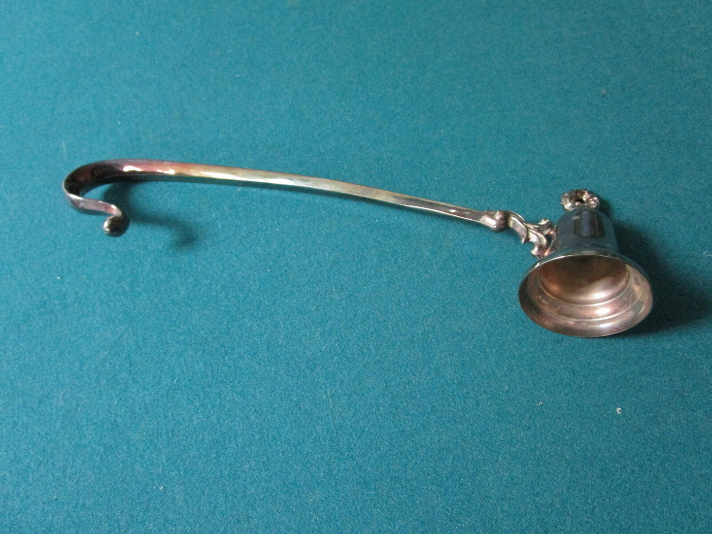 VINTAGE SILVERPLATE SNUFFER 9 1/2" long RARE