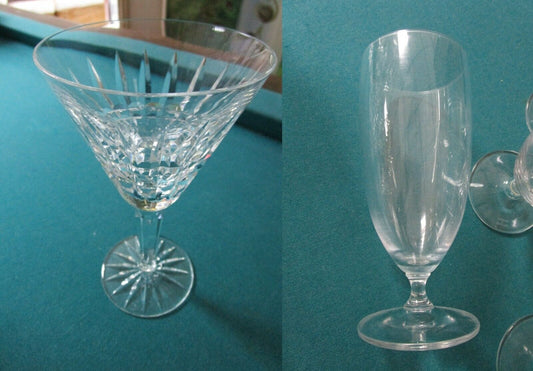 WATERFORD CRYSTAL WINE WATER GLASSES GLENMORE MARQUIS VINTAGE ICE GLASSES PICK1