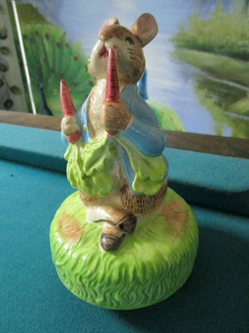 BEATRIX POTTER PETER RABBIT JEMIMA PUDDLE DUCK DISHES MUSIC BOX MOVEMENT PICK1