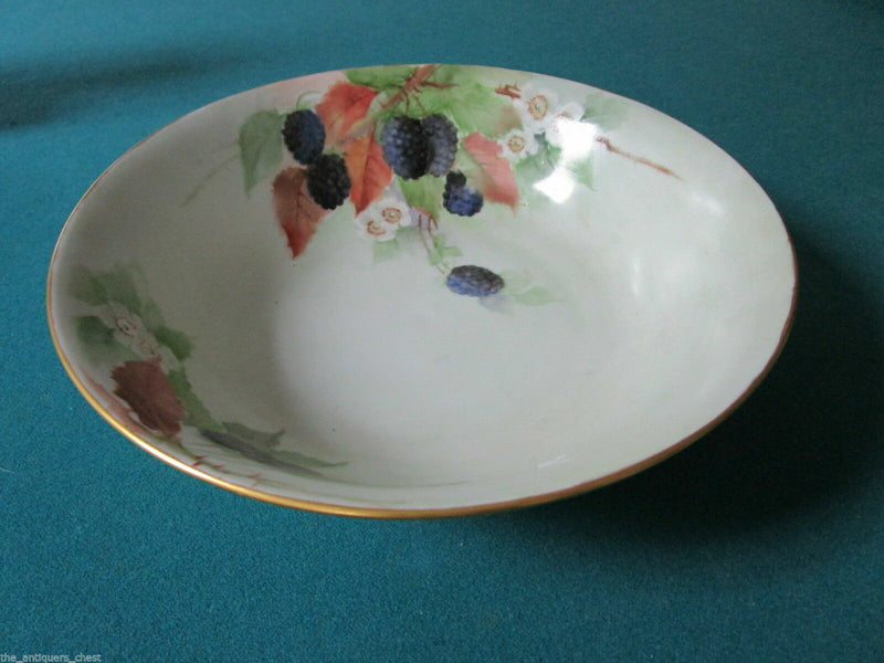 ANTIQUE VINTAGE NIPPON JAPAN POTTERY BOWL VANITY DISH HAIR RECEIVER FRUITS PICK1
