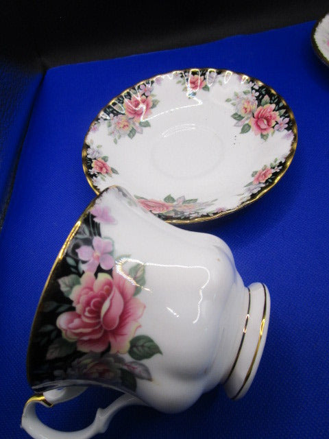 Royal Albert Concerto - Victoriana Rose  Porcelain Teacup & Saucer Pick 1 [80B]