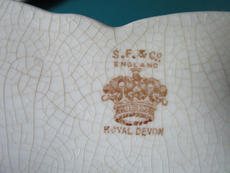 ANTIQUE ROYAL Devon, Stoke-on-Trent, ENGLAND VANITY TRAY CENTERPIECE RARE