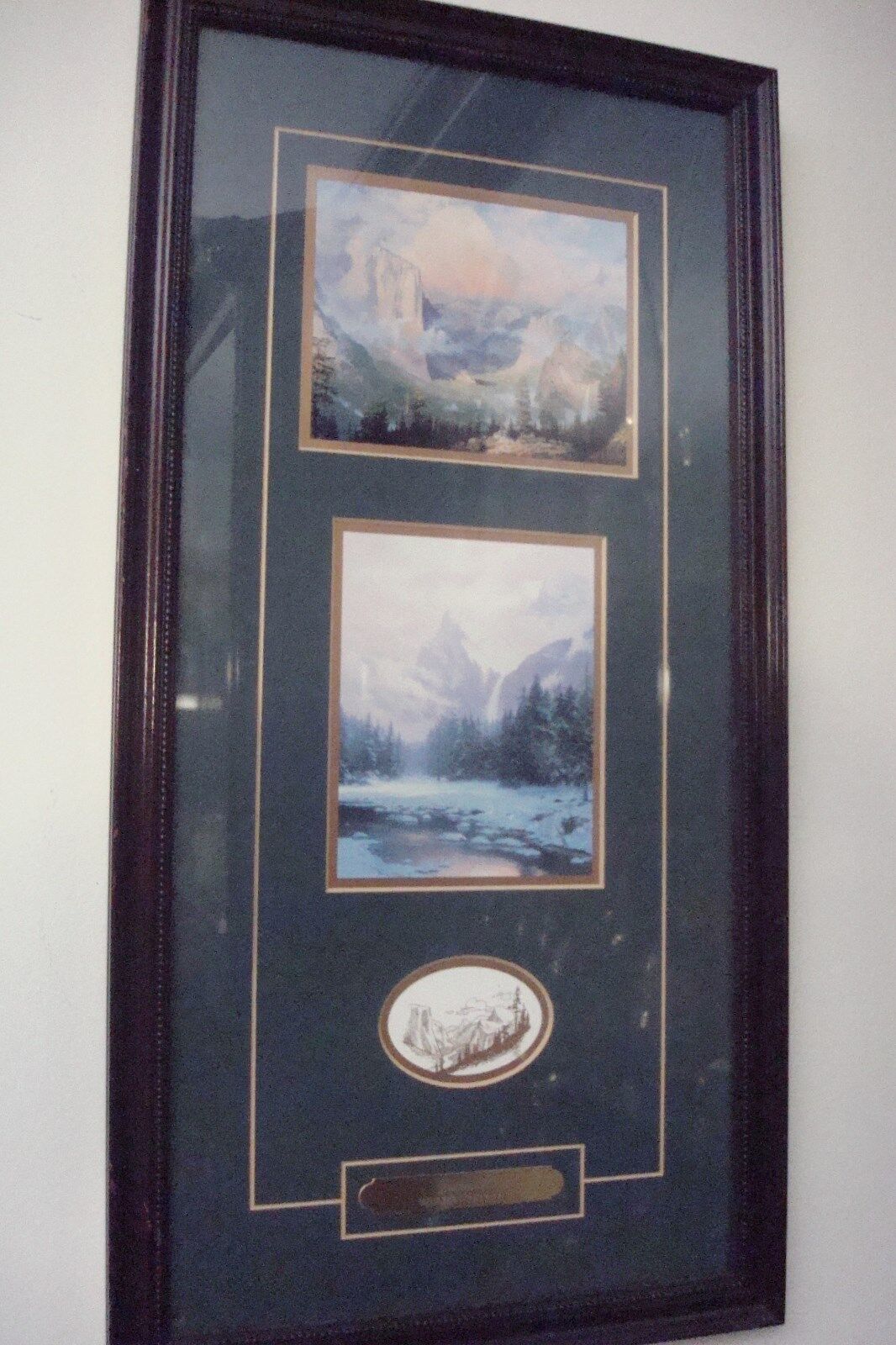 Thomas Kinkade ACCENT PRINTS from limited edit lithograph, Yosemite Park, COA