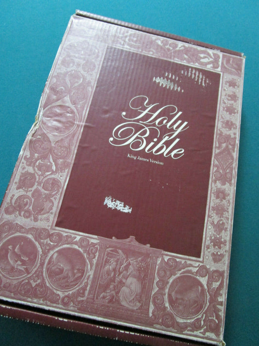 Holy Bible First Edition King James Version 300 Pages Salvaged  Box^^^
