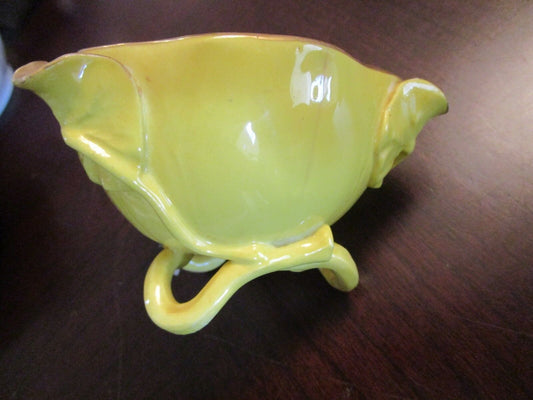 Royal Worcester England Three Spout Creamer Leaves Vine Decor 3 X 4 1/2"