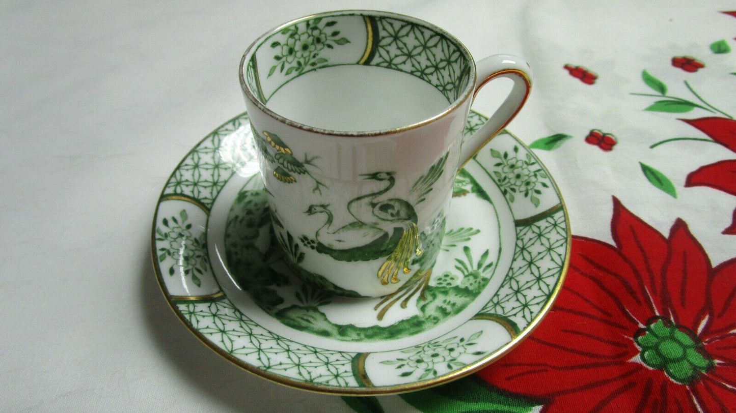 TUSCAN COFFEE CUP SAUCER PARADISE BIRDS GREEN / BLUE PICK 1 [98]