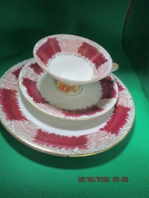 SCHALLER GERMANY TRIO CUP SAUCER PLATE [170A]