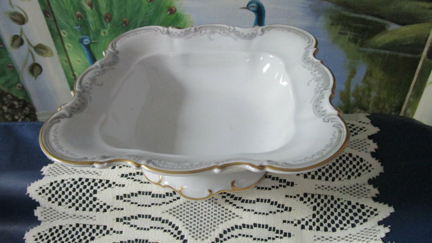 HUTSCHENREUTHER SYLVIA gold/ platinum BOWLS  OVAL ROUND  TRAYS GRAVY BOAT PICK 1