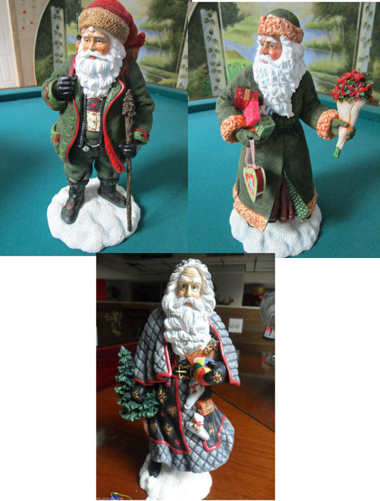 Pipka Memories Of Christmas SANTA SCULPTURE TYROLEAN DOMSETIA UKRANIAN NIBPICK 1