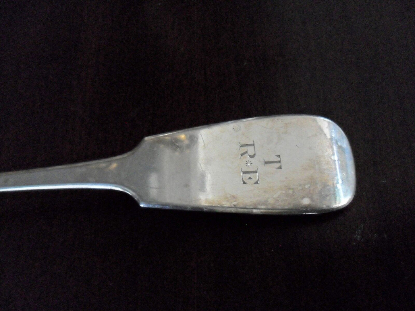 William Hutton and Sons.Silverplate soup ladle, 12"