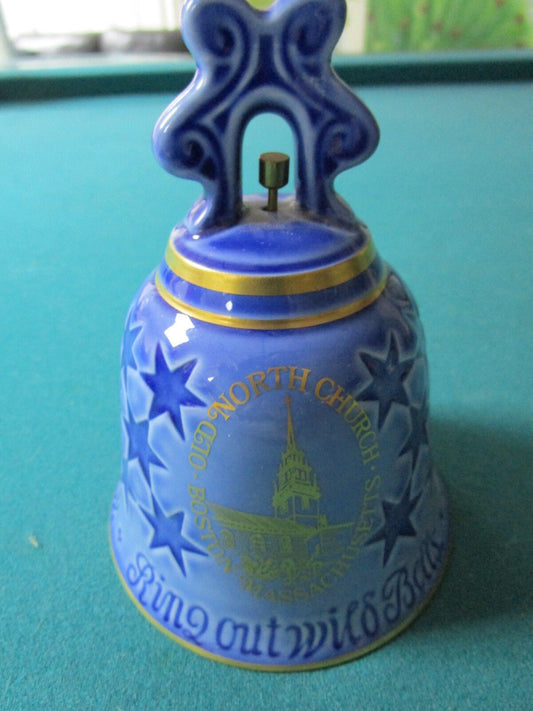 Vintage Bing & Grondah 1976 Porcelain Bell Denmark-Old North Church Mass new