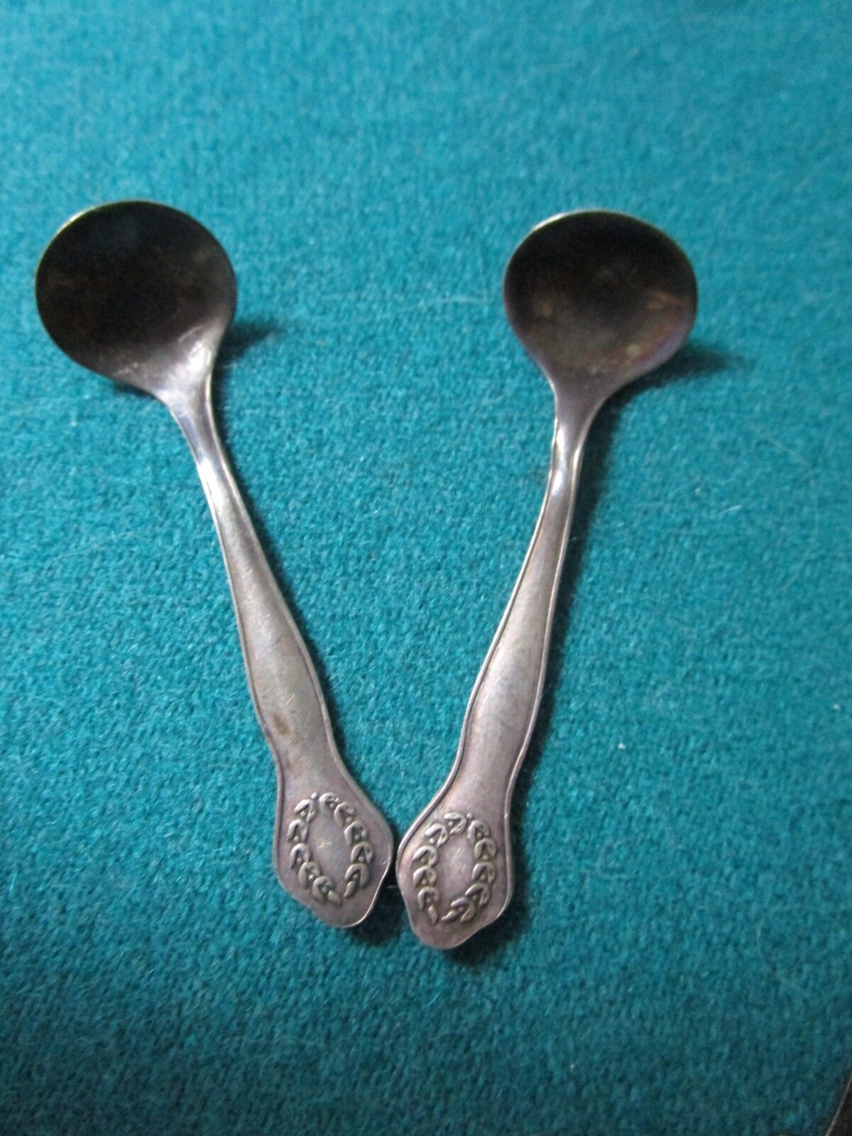 5 SPOONS, 3 STERLING AND  2 SILVERPLATE, ONE COHR COFFEE SPOON STERLING[*a3b