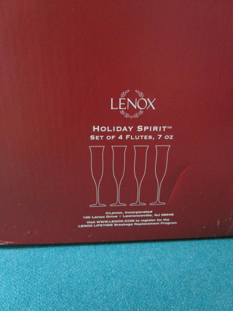 Lenox Crystal Glassware Holiday Spirit Christmas Flutes  Compotes Pick One