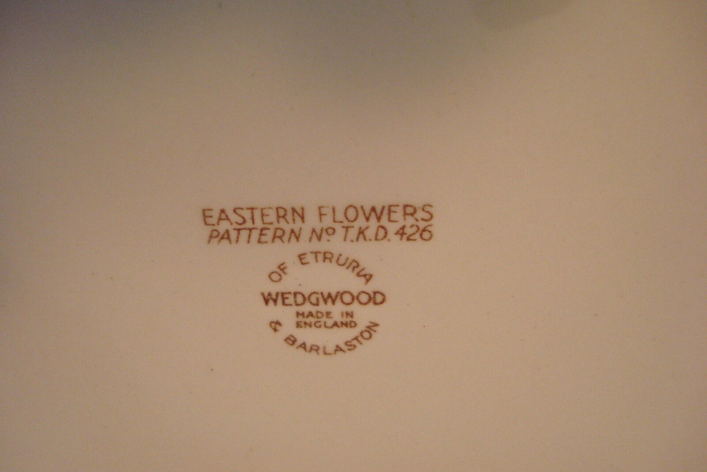 Wedgwood EASTERN FLOWERS TKD 426 Large Oval TRAY 17" ORIGINAL