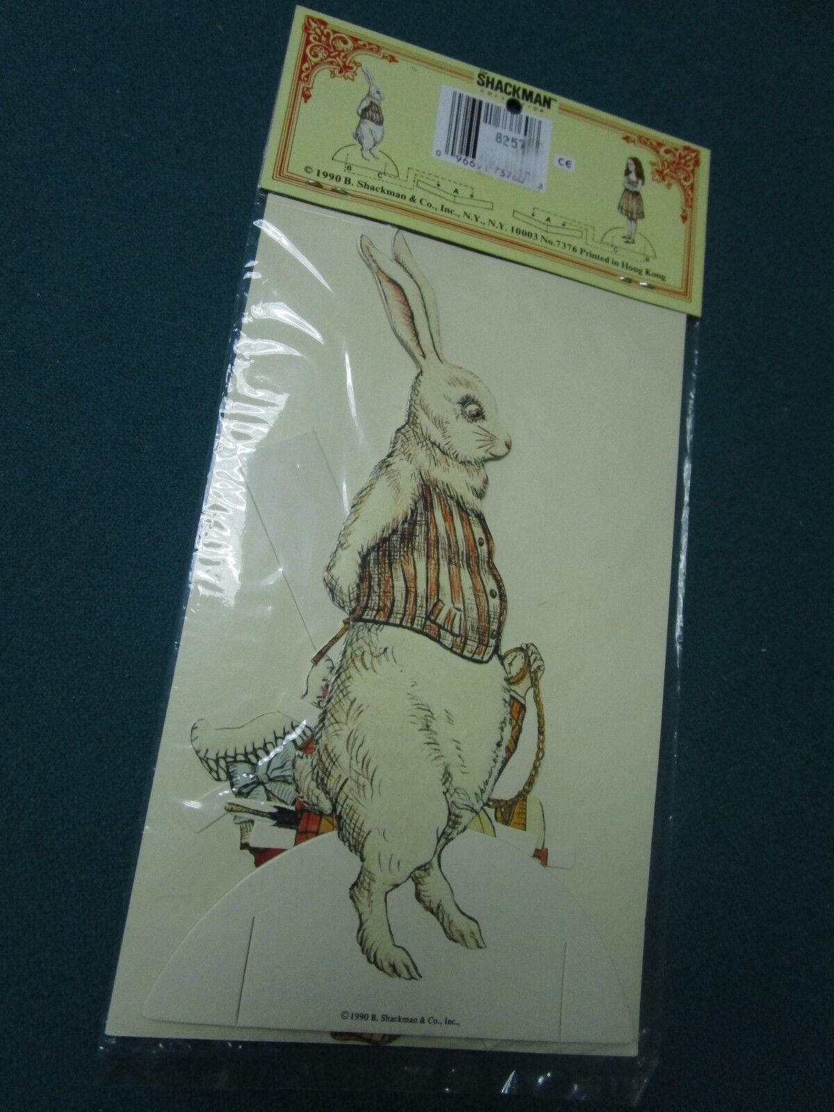 ALICE IN WONDERLAND AND RABBIT CUT-OUT PAPER DOLLS  IN PACKAGE NEW