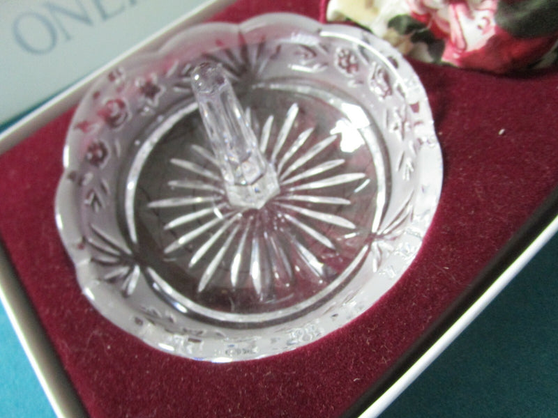 Oneida Crystal Vanity Ring Holder And Jewelry Pouch New Original^^