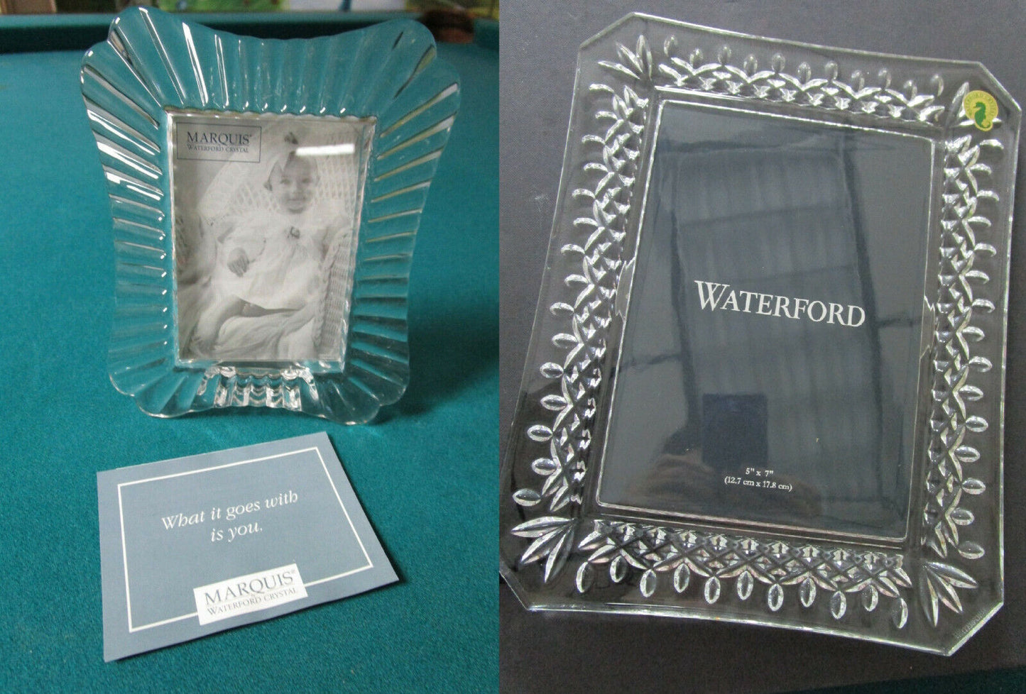 WATERFORD  CRYSTAL PICTURE FRAMES NIB original PICK ONE 1-