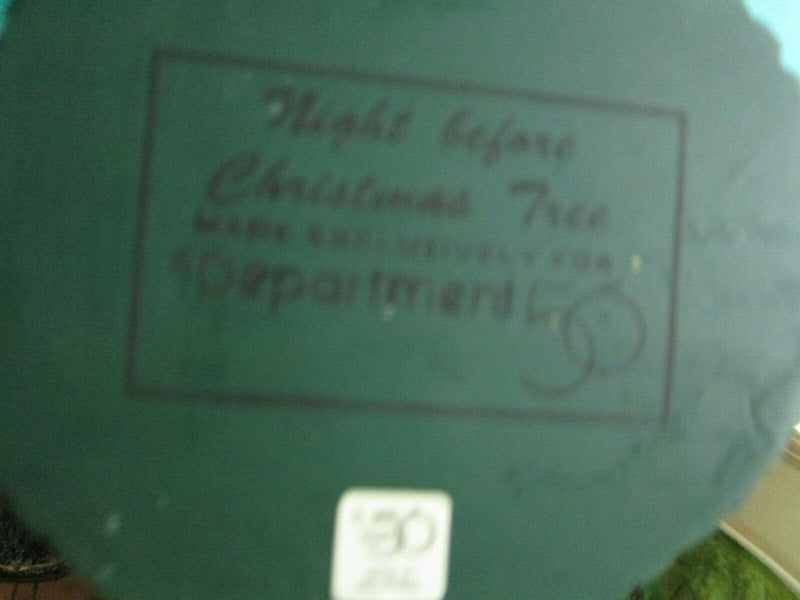 DEPARTMENT 56 NIGHT BEFORE  CHRISTMAS TREE FIGURINE 9 1/2 NEW ^^