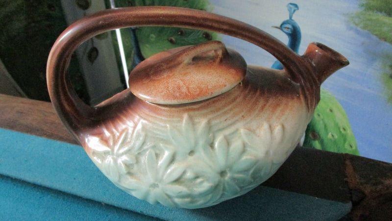 McCOY 1940s Teapot Daysies Decor 6 1/2 X 10 1/2" [TP8]