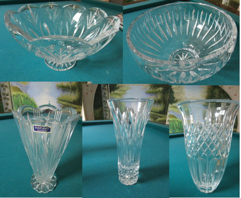 Marquis Waterford Crystal Vases Ariel - Shelton - Festival - Canterbury-Caprice