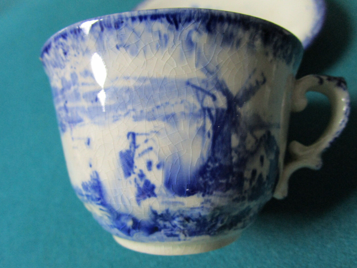 1890s CUP AND SAUCER EMPIRE WORKS STOKE ON TRENT  [61]