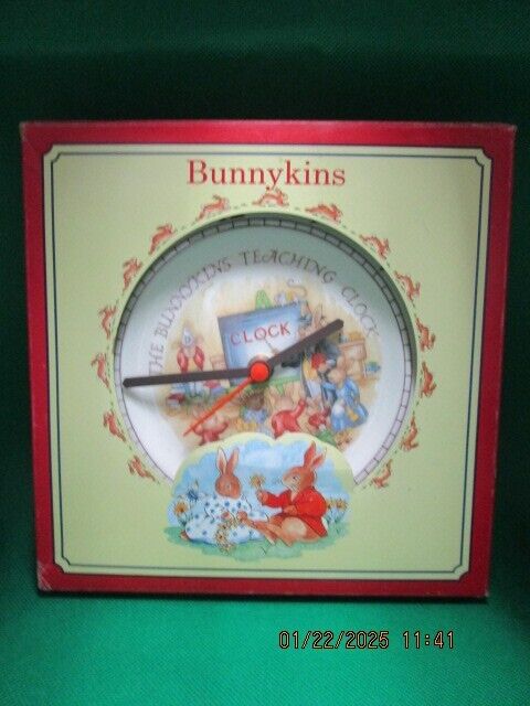 ROYAL DOULTON BUNNYKINDS CLOCK NEW ^^