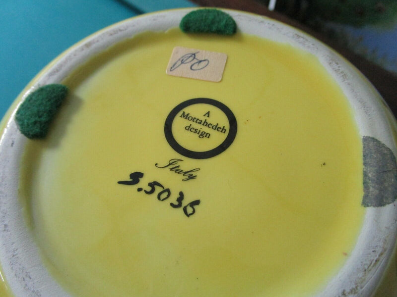 "Mottahedeh" Yellow Large Covered Urn  Italy Decor Pick 1