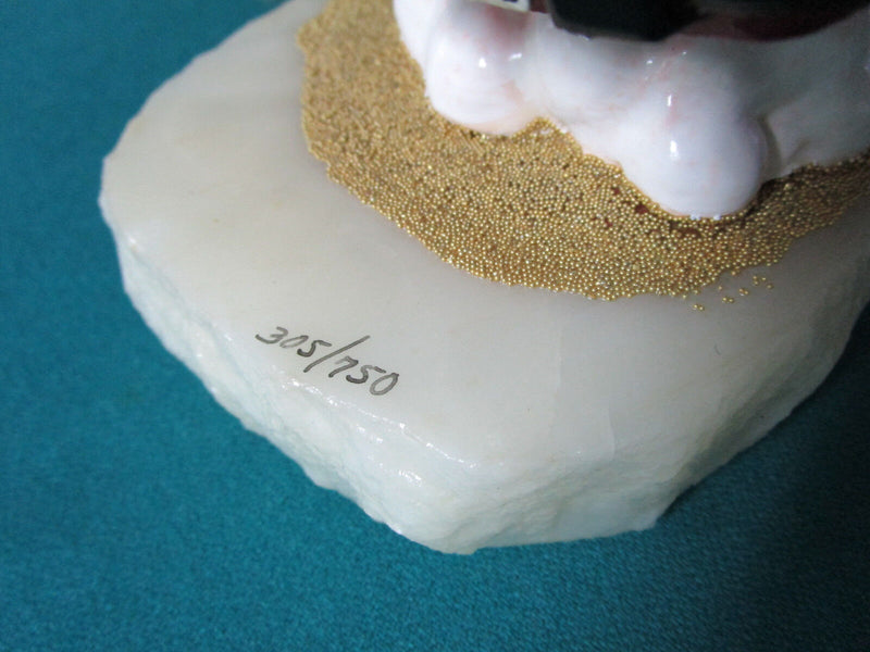 Ron Lee Sculpture Figurine Red Flying Car Porsche 6 X 13"