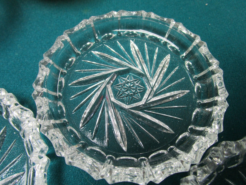 SALT DISHES PRESSED GLASS PORCELAIN B&G DAVID'S START PICK 1 SET