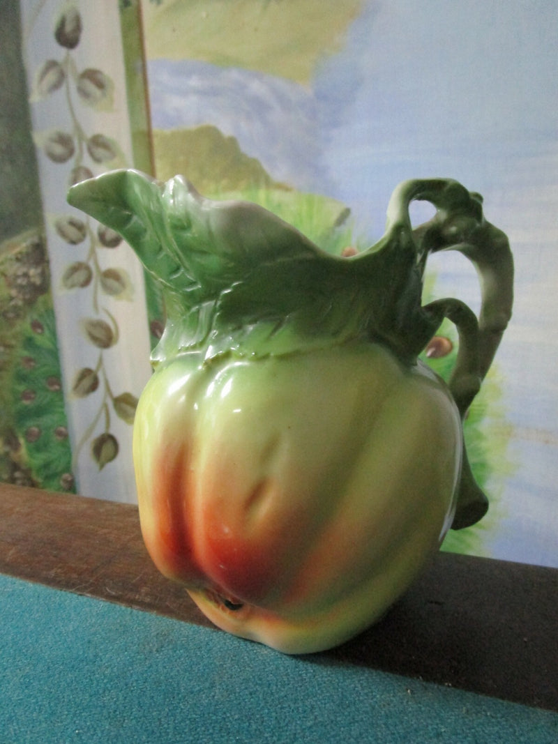 Royal Bayreuth Pitcher Creamer Green Tomato Unmarked [70K]