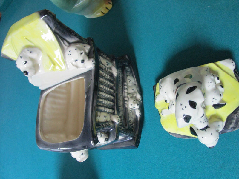 Vintage "Mccoy" Dalmatians In Rocking Chair 12" Cookie Jar