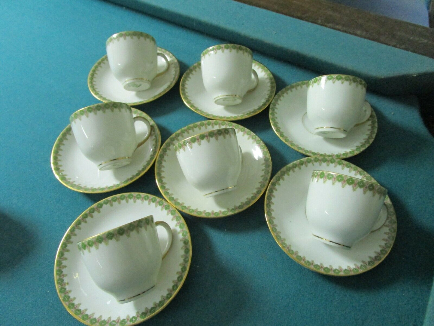 W.Guerin & Co Limoges France 1891-1932 - 7 coffee cups and saucers [70]