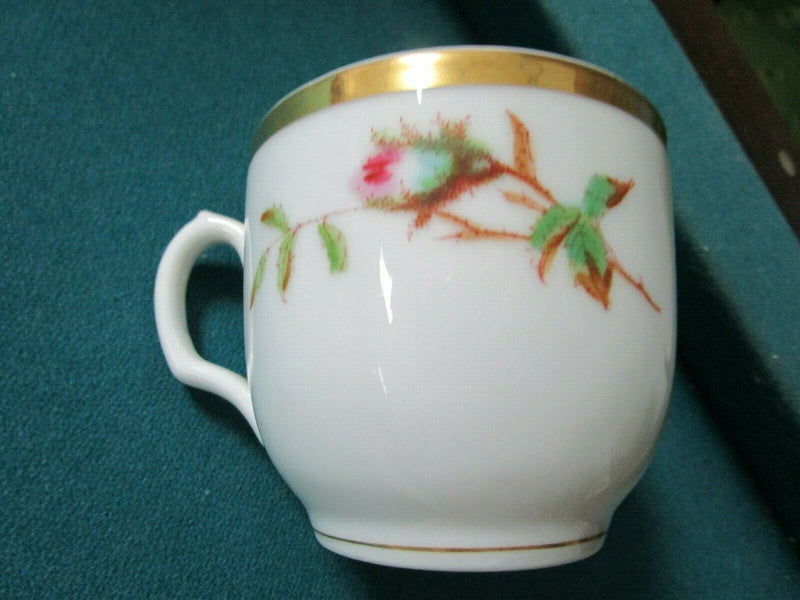 Haviland Limoges Antique Moss Rose Scott Cup Saucer Plates Pitcher Sugar Pick1 ^