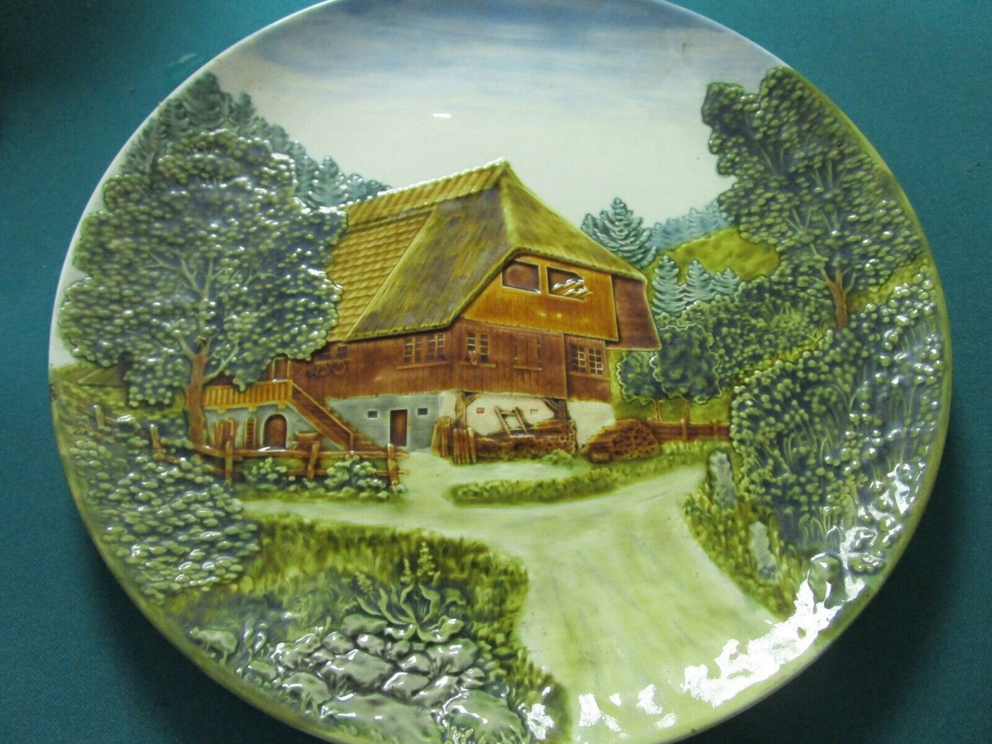 Vintage German Schwarzwald Baden Charger Plate, 16", Wall Mount, PICK1