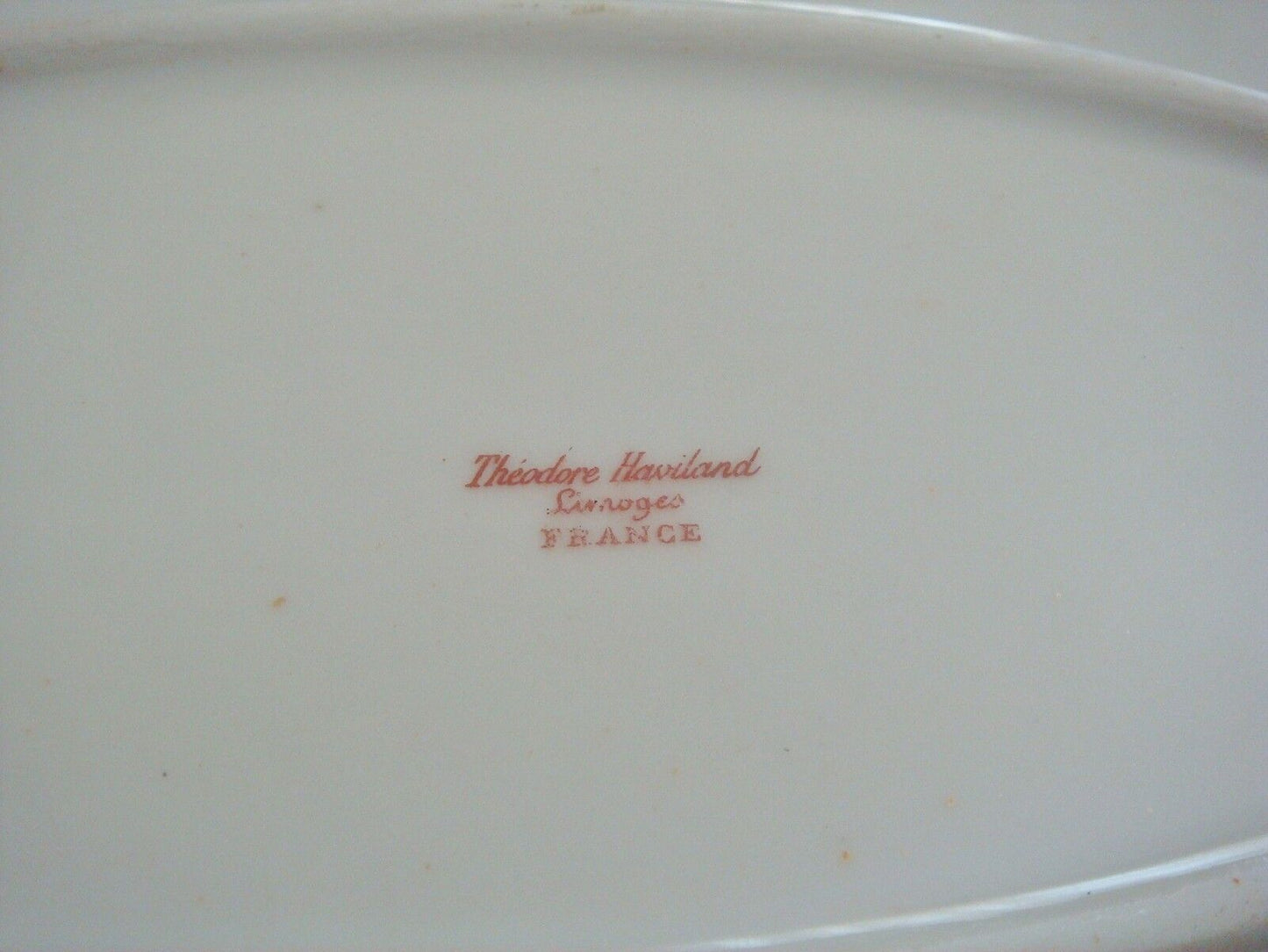 Theodore Haviland large oval server platter roses trailing greener [a4-rack5]