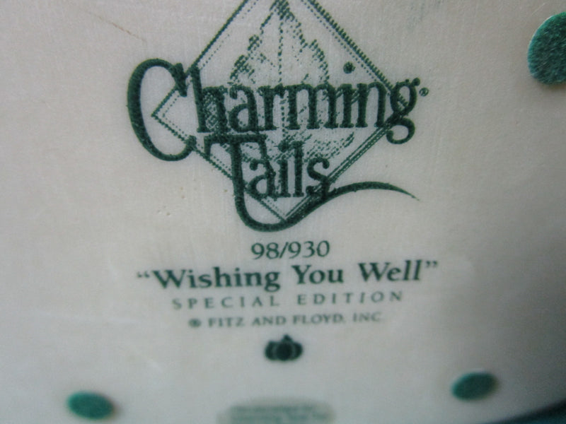 CHARMING TAILS FITZ & FLOYD "WISHING YOU WELL" FIGURINE 3 X 4"