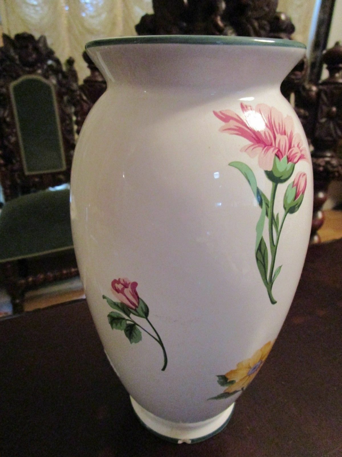 TIFFANY POTTERY  CERAMIC FLORAL VASES PICK ONE  ^^